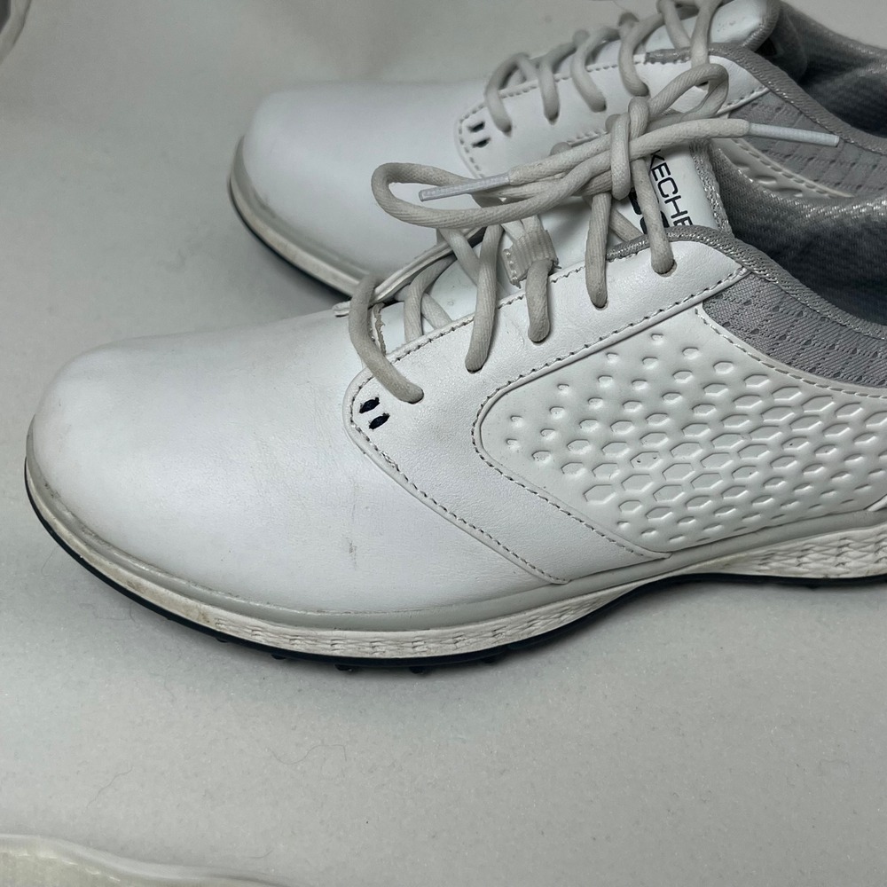 Skechers Go Golf 17002 Sneaker 6.5 White Womens Athleisure Waterproof Spikeless - Picture 7 of 11